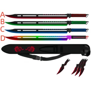 Ninja Sword (longsword with throwing stars) - Image 2