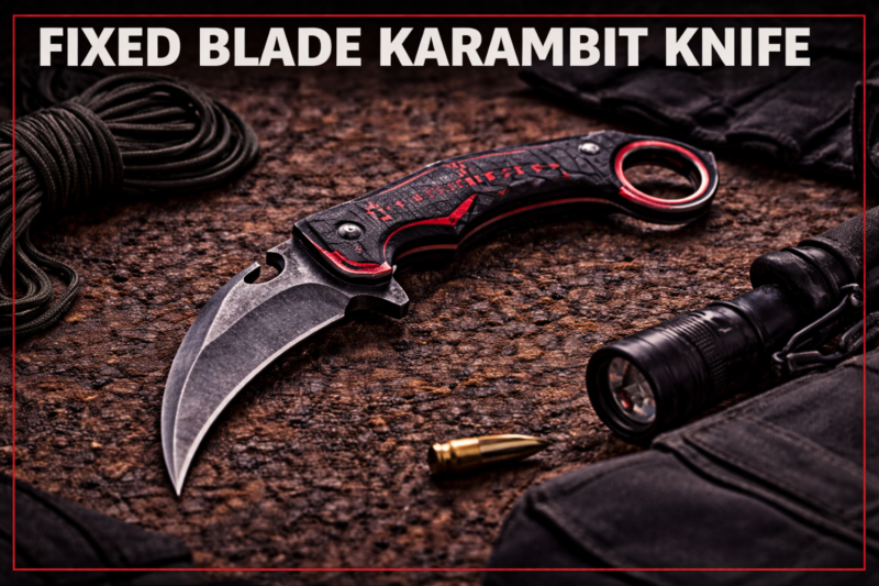Fixed blade karambit knife