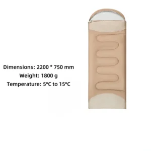 Thickened outdoor camping sleeping bag for warmth - Image 4