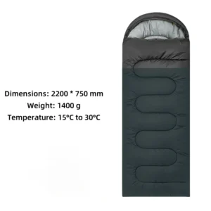 Thickened outdoor camping sleeping bag for warmth - Image 7