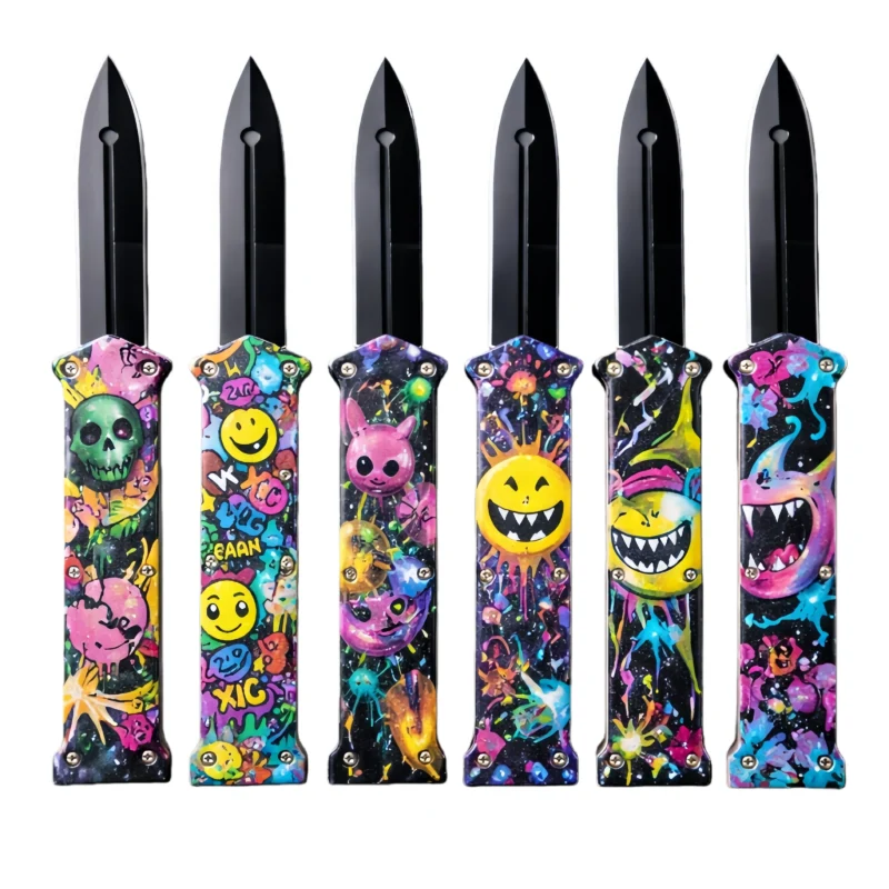 Clown switchblade otf knife wholesale bulk