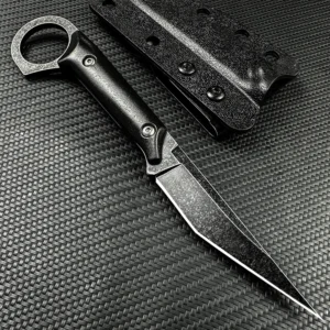 Outdoor straight blade knife, fixed blade knife - Image 3