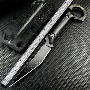 Outdoor straight blade knife, fixed blade knife - Image 2