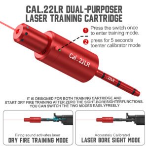 Model 22LR laser bullet long-tail training bullet calibrator dual-purpose - Image 2