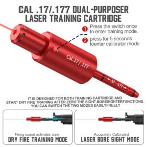 Model 17/177 Laser Bullet Long-Tail Training Bullet Calibrator (Dual-Purpose) - Image 2
