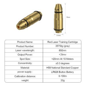 Model 357 SIG laser bullet, standard training round - Image 2