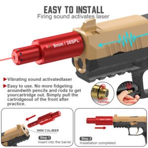 Model 9mm/38SPL laser bullet long-tail training bullet calibrator dual-purpose - Image 3