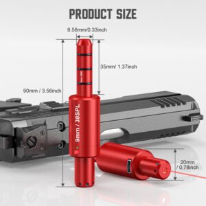 Model 9mm/38SPL laser bullet long-tail training bullet calibrator dual-purpose - Image 4