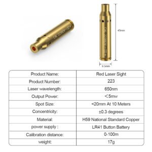 Model 223REM laser bullet, bullet shape calibrator - Image 3