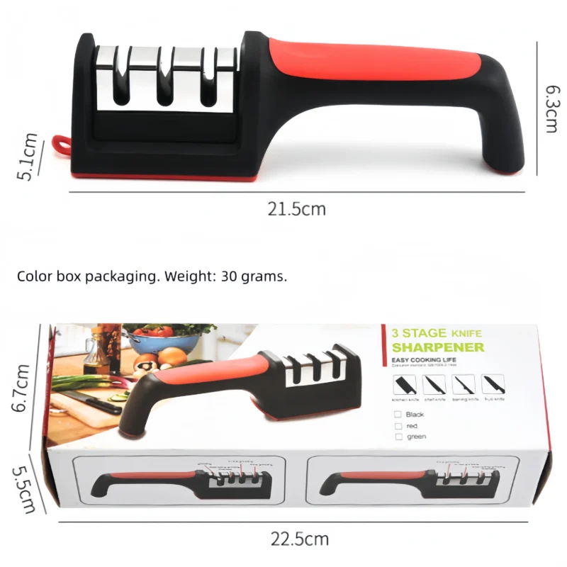 Three-head (half-rubber) knife sharpener wholesale bulk