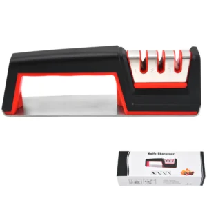 Steel plate knife sharpener