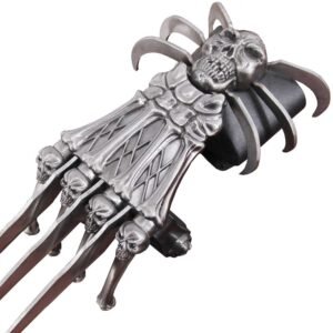 All Metal Skull & Bones Gauntlet Style Hand Claw - Image 2