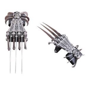 All Metal Skull & Bones Gauntlet Style Hand Claw - Image 3