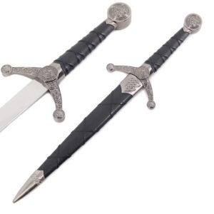 Silver Celtic Knot Dagger with Scabbard - Image 2