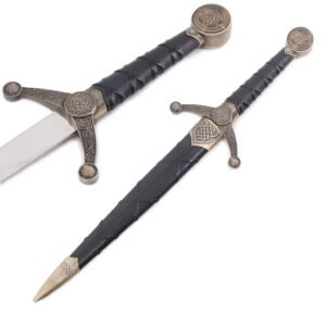 Gold Celtic Knot Dagger with Scabbard - Image 2