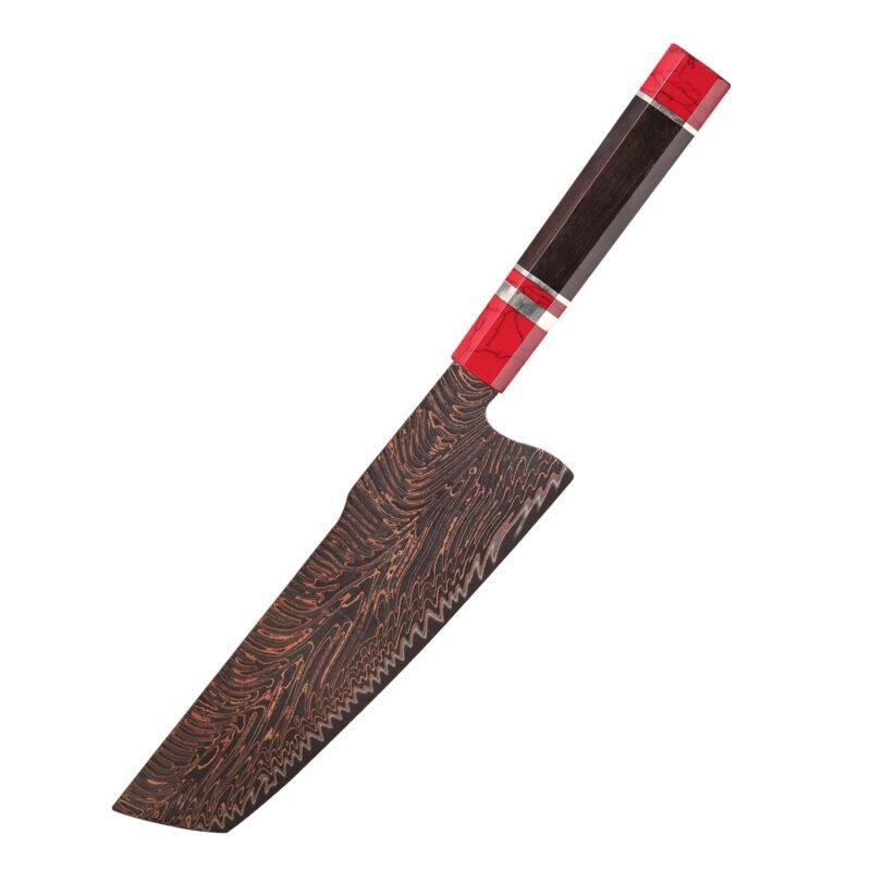 Damascus Copper Mai Nakiri Vegetable Knife Wholesale