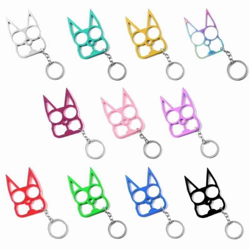 kitty self defence cat keyring for women protection weapon