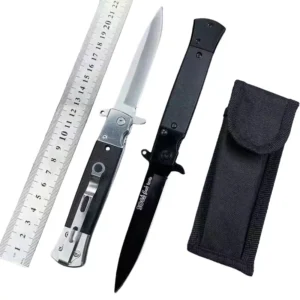 Camping folding knife portable stainless steel knife fruit knife outdoor high hardness sharp folding knife