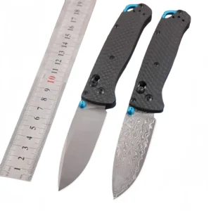 Approved Carbon fiber handle outdoor Damascus knife portable lock knife Dealer Program