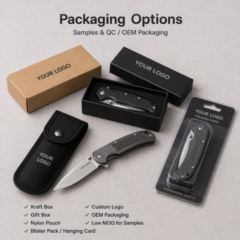 Automatic Knife Packaging and Label Support