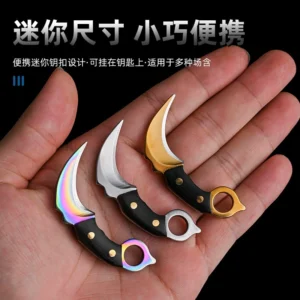 Stainless steel Camping Kitchen Knife Retail Display for Wholesale