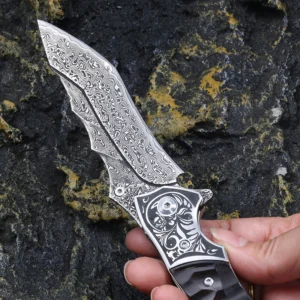Outdoor Damascus Knife Catalog Model for Wholesale