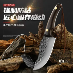 Stainless steel Camping Fixed Blade Knife Retail Display for Wholesale