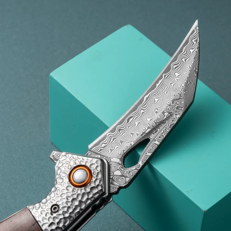 Camping Damascus Knife Catalog Model for Wholesale