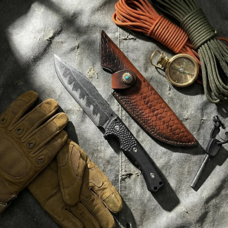 Stainless steel Camping Fixed Blade Knife Catalog Model for Wholesale