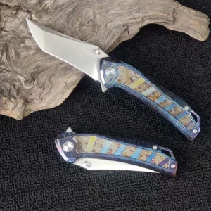 14C28N Titanium Camping Fixed Blade Knife for Wholesale