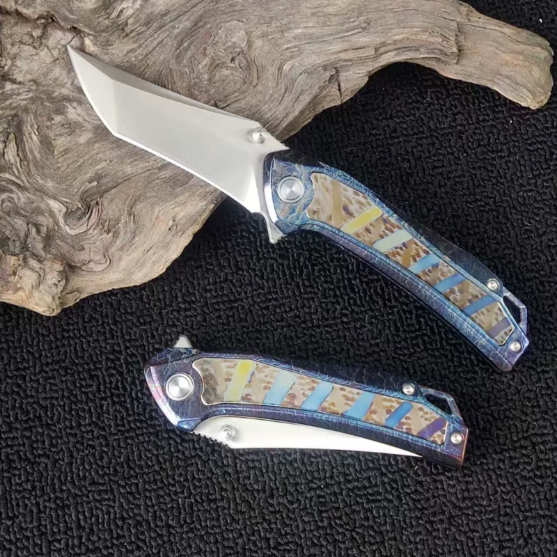 14C28N Titanium Camping Fixed Blade Knife for Wholesale