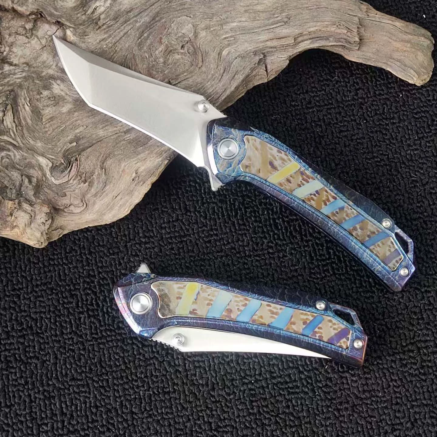 02-3b8766585540.webp 14C28N Titanium Camping Fixed Blade Knife for Wholesale