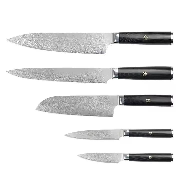 Stainless steel Outdoor Damascus Kitchen Knife for Wholesale