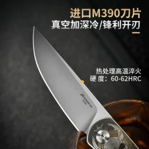 M390 Camping Folding Knife Retail Display for Wholesale