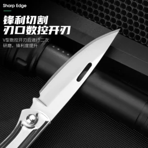 3Cr13 Outdoor Utility Knife K1907-silver for Wholesale