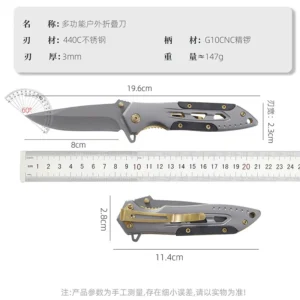 Camping 440C EDC Folding Knife for Wholesale