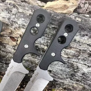 Compact Outdoor Fixed Blade Knife with Textured Handle