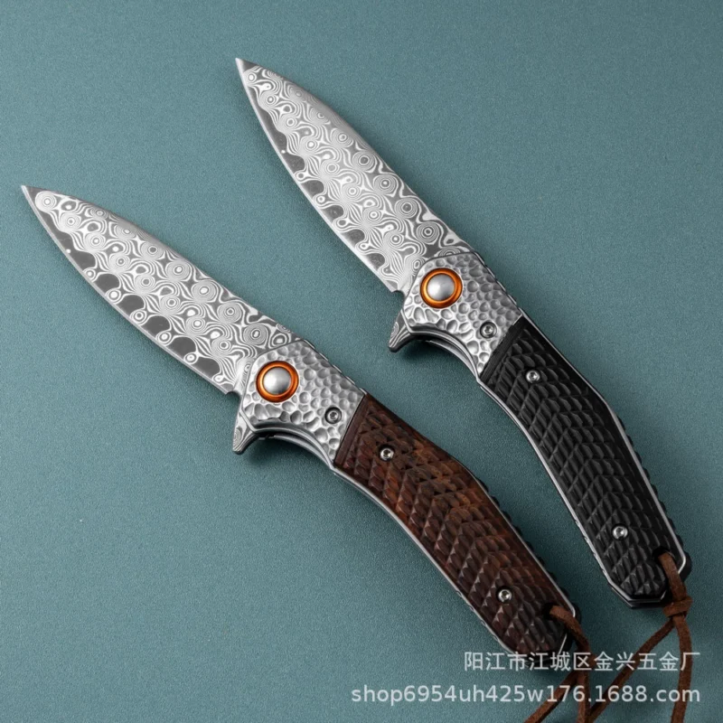 Outdoor Damascus Knife Catalog Model for Wholesale