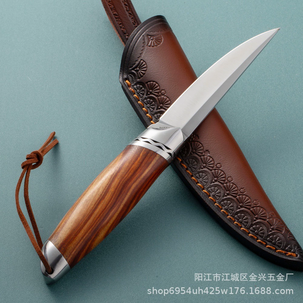 02-a3277e622563.webp Outdoor M390 Mini EDC Fixed Blade Knife for Wholesale