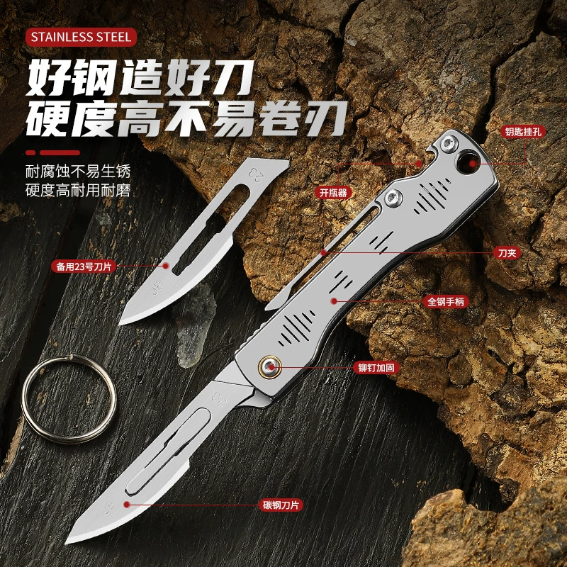 Stainless steel Outdoor Utility Knife Retail Display for Wholesale