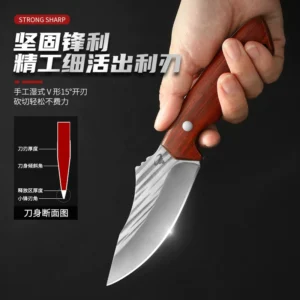 Stainless steel Camping Fixed Blade Knife Catalog Model for Wholesale