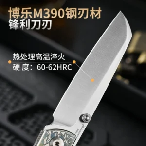 Titanium alloy/M390 Outdoor Folding Knife for Wholesale