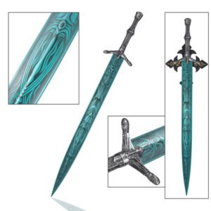 Bloodborne Cosplay Sword - Blue Ludwig Holy Moonlight 1:1 Style, 100 cm