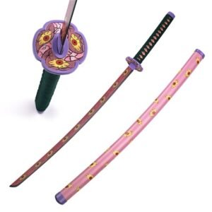 Demon Slayer Katana Sword - Samurai Kokushibo Kyokokukamusari Sale Style, 102 cm