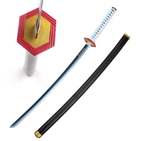 103cm-Japanese-Anime-Demon-Slayer-Samurai-Giyu.jpg_480x480.jpg Demon Slayer Katana Sword - Samurai Giyu Tomioka Blue Style, 103 cm - Image 1