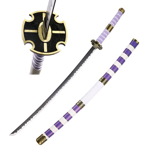 One Piece Katana Sword - Luffy Zoro Nidai Kitetsu Smaurai Style, 103 cm