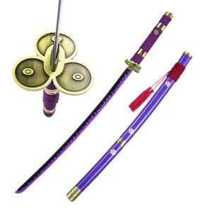 One Piece Katana Sword - Style Roronoa Zoro Purple Style, 103 cm