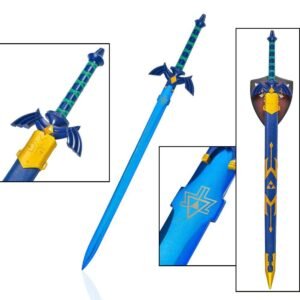 The Legend of Zelda Cosplay Sword - Blue Link Master Home Decoration Style, 107 cm