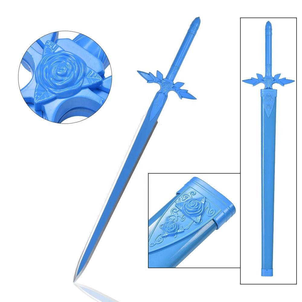 110cm-Anime-Sword-Art-Online-Alicization-Kirto.jpg Sword Art Online Cosplay Sword - Alicization Kirto Eugeo Blue Rose Style, 110 cm Wood