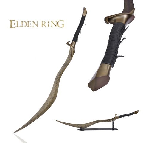 118cm-1-6kg-Game-Elden-Ring-Curved.jpg_480x480.jpg Elden Ring Long Sword - 1 6kg Curved Bloodhound's Fang Style, 118 cm 440SS - Image 1